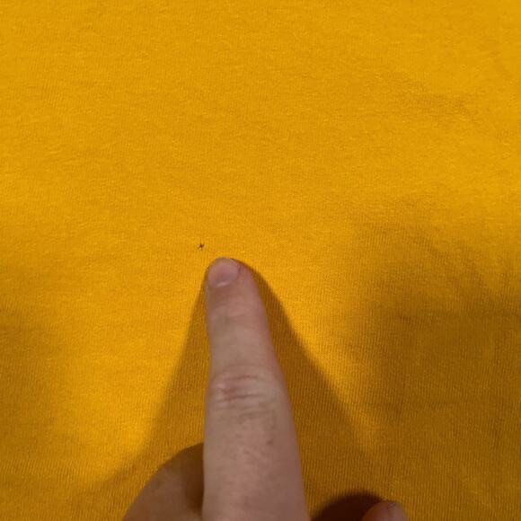 Vintage LSU Tigers T Shirt Large Mens Yellow Nike Team Center Swoosh Graphic Y2K - Picture 9 of 10